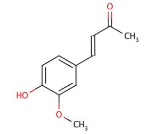 Vanillylidenacetone (CAS 1080-12-2) - chemical structure image