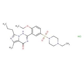 Vardenafil, Hydrochloride Salt (CAS 224785-91-5) - chemical structure image