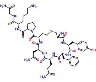Vasopressin (CAS 11000-17-2) - chemical structure image