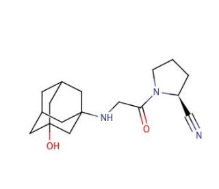 Vildagliptin (CAS 274901-16-5) - chemical structure image