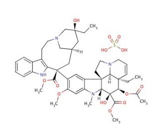 Vinblastine Sulfate (CAS 143-67-9) - chemical structure image