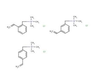 (Vinylbenzyl)trimethylammonium chloride (CAS 26616-35-3) - chemical structure image