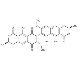 Viomellein (CAS 55625-78-0) - chemical structure image