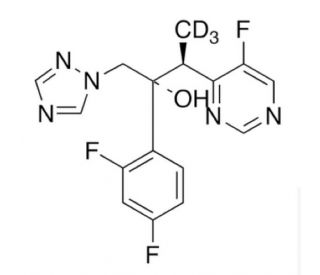 Voriconazole-d3 (CAS 188416-29-7) - chemical structure image