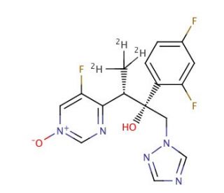Voriconazole-d3 N-Oxide (CAS 618109-05-0 (unlabeled)) - chemical structure image
