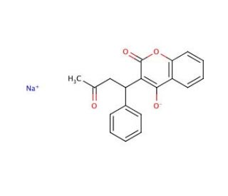 Warfarin Sodium (CAS 129-06-6) - chemical structure image