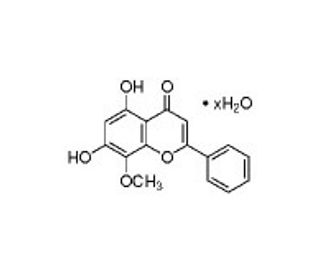 Wogonin (CAS 632-85-9) - chemical structure image
