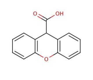 Xanthene-9-carboxylic acid (CAS 82-07-5) - chemical structure image