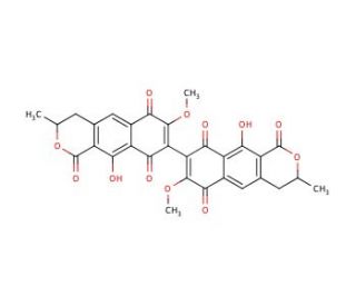 Xanthomegnin (CAS 1685-91-2) - chemical structure image