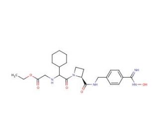 Ximelagatran (CAS 192939-46-1) - chemical structure image