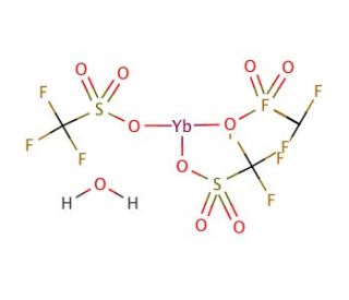 Ytterbium(III) trifluoromethanesulfonate hydrate (CAS 252976-51-5) - chemical structure image