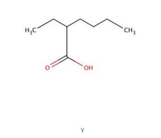 Yttrium(III) 2-ethylhexanoate (CAS 114012-65-6) - chemical structure image