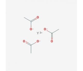 Yttrium(III) acetate (CAS 23363-14-6) - chemical structure image