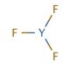 Yttrium(III) fluoride (CAS 13709-49-4) - chemical structure image