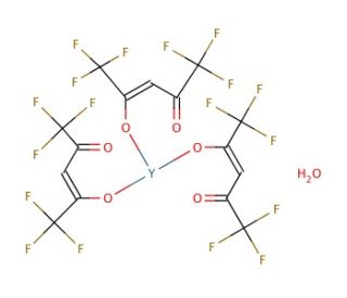 Yttrium(III) hexafluoroacetylacetonate dihydrate (CAS 33751-70-1) - chemical structure image