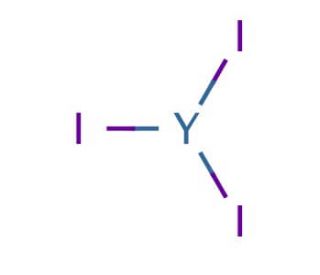 Yttrium(III) iodide (CAS 13470-38-7) - chemical structure image