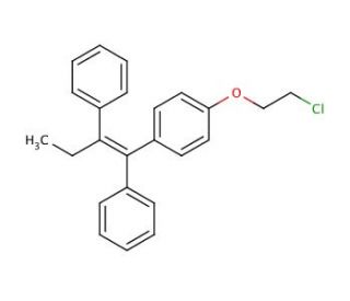 (Z)-1-[4-(2-Chloroethoxyphenyl]-1,2-diphenyl-1-butene - chemical structure image