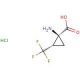 (Z)-1-Amino-2-trifluoromethyl-cyclopropanecarboxylic acid hydrochloride (CAS 1047631-90-2) - chemical structure image