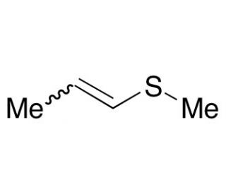 1-Methylthio-1-propene (Mixture of 1:1 trans-cis isomers) - chemical structure image
