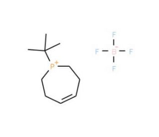 (Z)-1-tert-Butyl-2,3,6,7-tetrahydro-1H-phosphepinium tetrafluoroborate (CAS 1011736-00-7) - chemical structure image