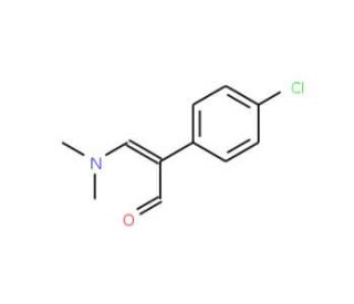 (Z)-2-(4-Chlorophenyl)-3-(dimethylamino)-2-propenal (CAS 85907-66-0) - chemical structure image