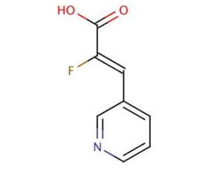 Z-2-Fluoro-3-(3-pyridyl)acrylic Acid (CAS 359435-42-0) - chemical structure image
