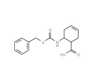 Z-cis-1,2-aminocyclohex-4-ene carboxylic acid (CAS 124753-65-7) - chemical structure image