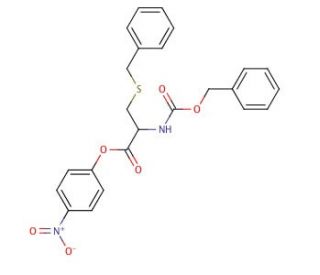 Z-Cys(Bzl)-ONp (CAS 3401-37-4) - chemical structure image