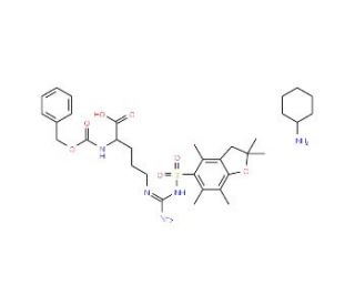 Z-D-Arg(Pbf)-OH*CHA (CAS 200191-00-0) - chemical structure image
