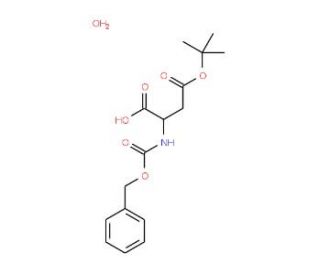 Z-D-Asp(tBu)-OH hydrate (CAS 71449-08-6) - chemical structure image