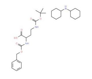Z-D-Dab(Boc)-OH*DCHA (CAS 214852-61-6) - chemical structure image