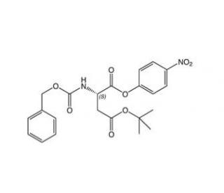 Z-L-Asp(tBu)-ONp (CAS 17543-17-8) - chemical structure image