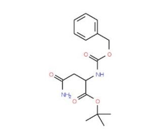 Z-L-asparagine tert-butyl ester (CAS 25456-85-3) - chemical structure image