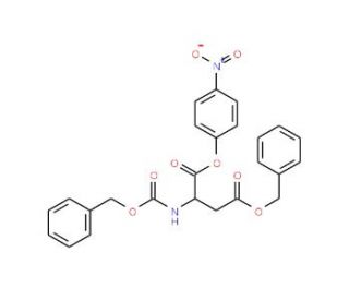 Z-L-aspartic acid beta-nitrophenyl alpha-benzyl ester (CAS 58238-28-1) - chemical structure image