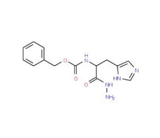 Z-L-histidine hydrazide (CAS 49706-31-2) - chemical structure image