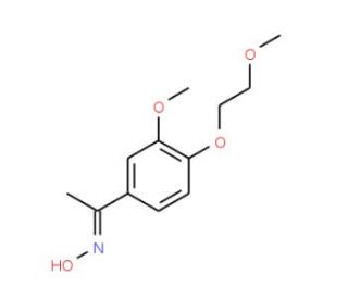 (Z)-N-{1-[3-methoxy-4-(2-methoxyethoxy)phenyl]ethylidene}hydroxylamine - chemical structure image