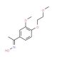 (Z)-N-{1-[3-methoxy-4-(2-methoxyethoxy)phenyl]ethylidene}hydroxylamine - chemical structure image