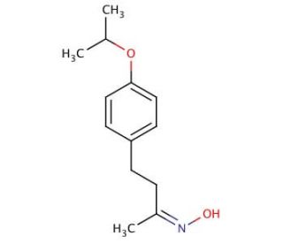 (Z)-N-{4-[4-(propan-2-yloxy)phenyl]butan-2-ylidene}hydroxylamine - chemical structure image