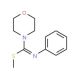 (Z)-N-[(methylsulfanyl)(morpholin-4-yl)methylidene]aniline - chemical structure image