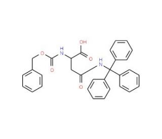 Z-Ngamma-trityl-L-asparagine (CAS 132388-57-9) - chemical structure image