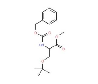 Z-O-tert-butyl-D-serine methyl ester (CAS 93204-37-6) - chemical structure image