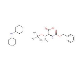 Z-Thr(tBu)-OH (dicyclohexylammonium) salt (CAS 16966-07-7) - chemical structure image