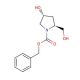Z-trans-4-Hydroxy-L-prolinol (CAS 95687-41-5) - chemical structure image