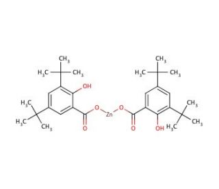 Zinc 3,5-di-tert-butylsalicylate (CAS 42405-40-3) - chemical structure image