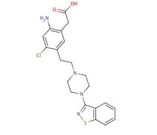 Ziprasidone Amino Acid - chemical structure image