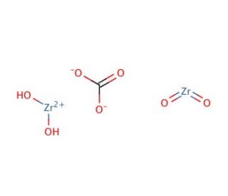 Zirconium(IV) carbonate hydroxide oxide (CAS 57219-64-4) - chemical structure image