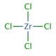Zirconium(IV) chloride (CAS 10026-11-6) - chemical structure image