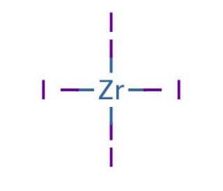 Zirconium(IV) iodide (CAS 13986-26-0) - chemical structure image