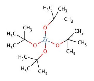Zirconium(IV) tert-butoxide (CAS 2081-12-1) - chemical structure image