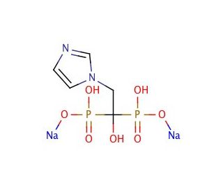 Zoledronic Acid, Disodium Salt, Tetrahydrate (CAS 165800-07-7) - chemical structure image